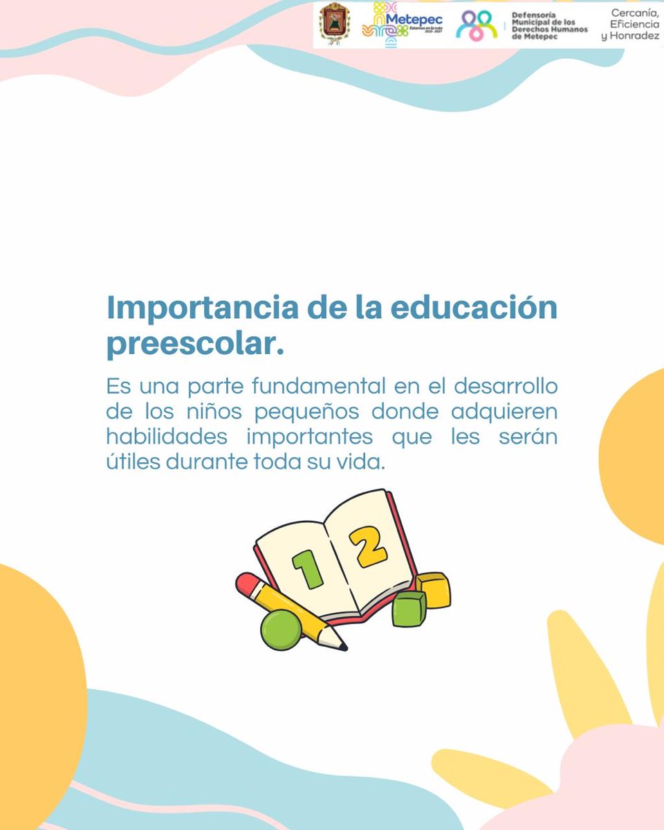 DefensoriaDHM's tweet photo. La educación en la primera infancia es reconocida como un derecho fundamental por numerosos tratados internacionales, incluyendo la Declaración Universal de Derechos Humanos. 
#DerechosHumanosInfantiles #EducaciónConDerechos #EducaciónDeCalidad #desarrolloinfantilintegral https://t.co/ggNmV4i6pY