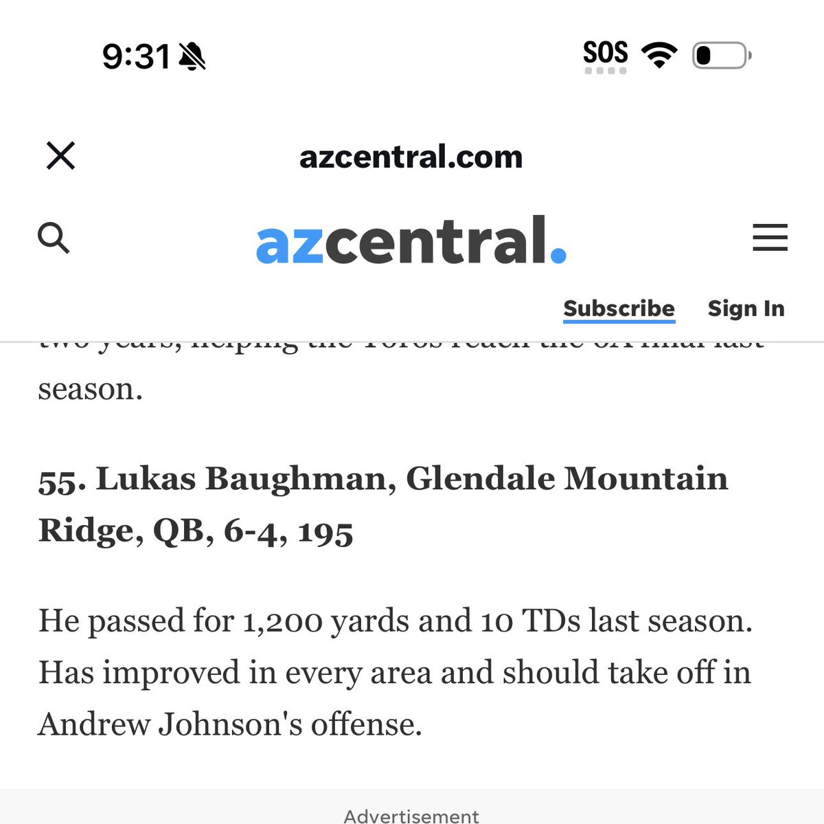 Lukas Baughman (@lukasbaugh5) on Twitter photo Thank you <a href="/azc_obert/">Richard Obert</a> for ranking me in the top 55 of top college prospects in my class. Can’t wait to get my senior season underway. <a href="/CoachA_Johnson/">Andrew Johnson</a> <a href="/MauriLeBlanc/">Mauri LeBlanc</a> <a href="/Tolly761/">Coach Tollefson</a> <a href="/steve72706822/">Coach Scott</a> <a href="/gridironarizona/">Gridiron Arizona</a> Thank you <a href="/azc_obert/">Richard Obert</a> for ranking me in the top 55 of top college prospects in my class. Can’t wait to get my senior season underway. <a href="/CoachA_Johnson/">Andrew Johnson</a> <a href="/MauriLeBlanc/">Mauri LeBlanc</a> <a href="/Tolly761/">Coach Tollefson</a> <a href="/steve72706822/">Coach Scott</a> <a href="/gridironarizona/">Gridiron Arizona</a>