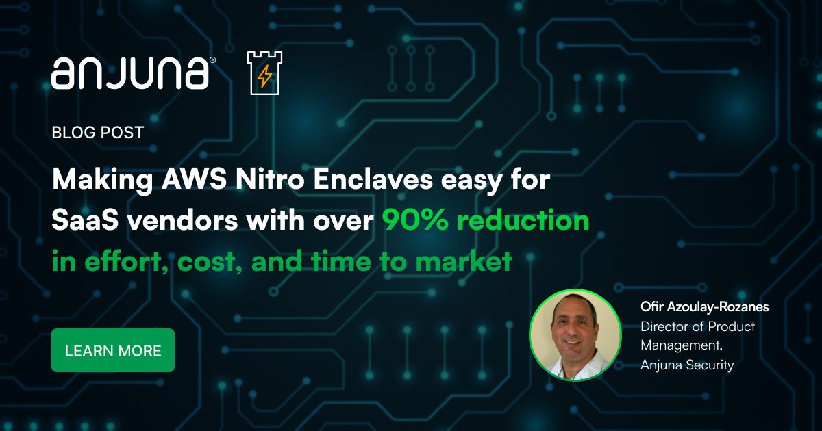 #ConfidentialComputing  shouldn’t be painful. #AnjunaSeaglass makes #AWSNitroEnclaves deployment seamless. No code changes, no re-architecture, and no specialized knowledge required.

📖 Read the blog to learn how Anjuna removes the friction:
 👉 anjuna.io/blog/anjuna-ma…