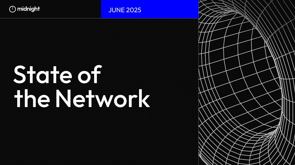 The June State of the Network is live and dives into: 

🛡️ Testnet upgrades and Compact Compiler 0.24.0
🎓 New developer resources including academy quests &amp; onchain rewards
🤝 New Ecosystem partners: <a href="/OVioHQ/">Outlier Ventures</a>, <a href="/SurancePlus/">SurancePlus</a>, <a href="/shefiorg/">shefi.eth (💫,💫)</a>, &amp; <a href="/BrickTowers/">Brick Towers</a>
🆕 Ask AI: Search and