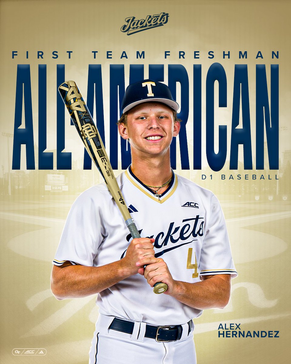 Georgia Tech Baseball (@gtbaseball) on Twitter photo ๐๐๐ ๐ป๐๐๐ ๐ญ๐๐๐๐๐๐๐ ๐จ๐๐-๐จ๐๐๐๐๐๐
<a href="/_AlexHernandez2/">Alex Hernandez</a> collects his 4th Freshman All-America honor, courtesy of <a href="/d1baseball/">D1Baseball</a>
๐ฐ buzz.gt/AHD1FAA
#StingEm๐ x #WreckHavoc ๐๐๐ ๐ป๐๐๐ ๐ญ๐๐๐๐๐๐๐ ๐จ๐๐-๐จ๐๐๐๐๐๐
<a href="/_AlexHernandez2/">Alex Hernandez</a> collects his 4th Freshman All-America honor, courtesy of <a href="/d1baseball/">D1Baseball</a>
๐ฐ buzz.gt/AHD1FAA
#StingEm๐ x #WreckHavoc