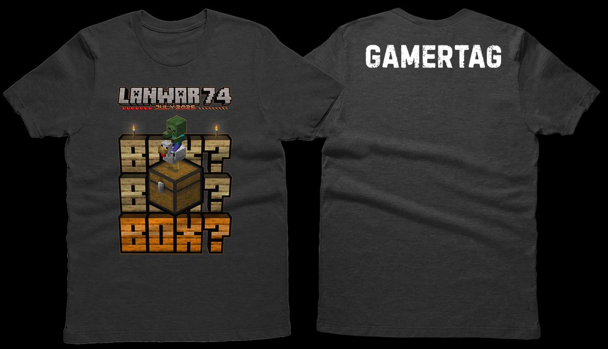 Lanwar's tweet photo. Gamers! Our merch store for LANWAR 74 is officially live!! We have shirts and hoodies for this event as well as options with our brand new logo on them, all available in black and in dark gray. (1/2)
#lanwar #lanparty #lanwarnation #gaming #louisville https://t.co/LKXd1xhVZ2