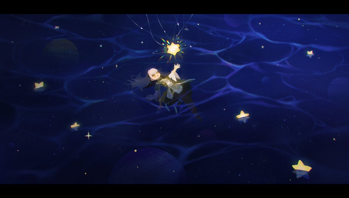 setsuna0074's tweet photo. 海面上的星星——托洛洛
置身于这宇宙星海间，唯有这光芒，未曾黯淡。
#少前2追放 #ドルフロ2 #소녀전선2 #GirlsFrontline2 #Tololo #卜口口 https://t.co/yFPNNQwnAH