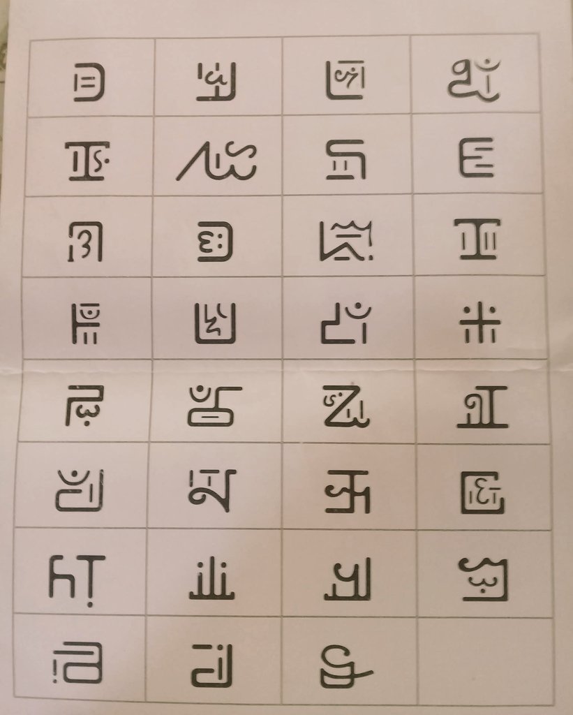 Biswajit Mandal 𑀯𑀺𑀰𑁆𑀯𑀚𑀻𑀢 𐨬𐨁𐨭𐨿𐨬𐨗𐨁𐨟 (@biswaji13480606) on Twitter photo Can anyone identify the script posted over here ?
<a href="/anshumanpandey_/">Anshuman Pandey</a> <a href="/_ELProject/">Endangered Languages Project</a> <a href="/EAlphabets/">Endangered Alphabets</a> <a href="/vishalkodial/">Vishal Kodial</a> <a href="/a_srinidhi/">ಶ್ರೀನಿಧಿ Śrīnidhi</a> <a href="/unicode/">The Unicode Consortium</a> <a href="/subhapa/">Subhashish Panigrahi</a>
<a href="/avzaagzonunaada/">Sā́mapriyaḣ</a> <a href="/SameerudDowla/">Sameer ud Dowla Khan | সামীরুদ্দৌলা খান</a> <a href="/SagirAhmed98/">Sagir Ahmed สกิรอาห์เมด</a> #script #endangeredlanguages #tribal
#SouthAsia #India #Bangladesh Can anyone identify the script posted over here ?
<a href="/anshumanpandey_/">Anshuman Pandey</a> <a href="/_ELProject/">Endangered Languages Project</a> <a href="/EAlphabets/">Endangered Alphabets</a> <a href="/vishalkodial/">Vishal Kodial</a> <a href="/a_srinidhi/">ಶ್ರೀನಿಧಿ Śrīnidhi</a> <a href="/unicode/">The Unicode Consortium</a> <a href="/subhapa/">Subhashish Panigrahi</a>
<a href="/avzaagzonunaada/">Sā́mapriyaḣ</a> <a href="/SameerudDowla/">Sameer ud Dowla Khan | সামীরুদ্দৌলা খান</a> <a href="/SagirAhmed98/">Sagir Ahmed สกิรอาห์เมด</a> #script #endangeredlanguages #tribal
#SouthAsia #India #Bangladesh