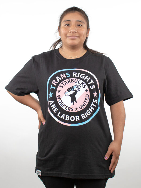 The TRANS RIGHTS METAL TEE 🔥🏳️‍⚧️

Trans rights ARE labor rights, &amp; labor rights are metal. 🤘Union-made by Workers United!

These are going FAST - get yours now before we begin to sell out of some sizes. 100% of proceeds go toward our strike fund!

unioncoffeegear.com/product/trans-…