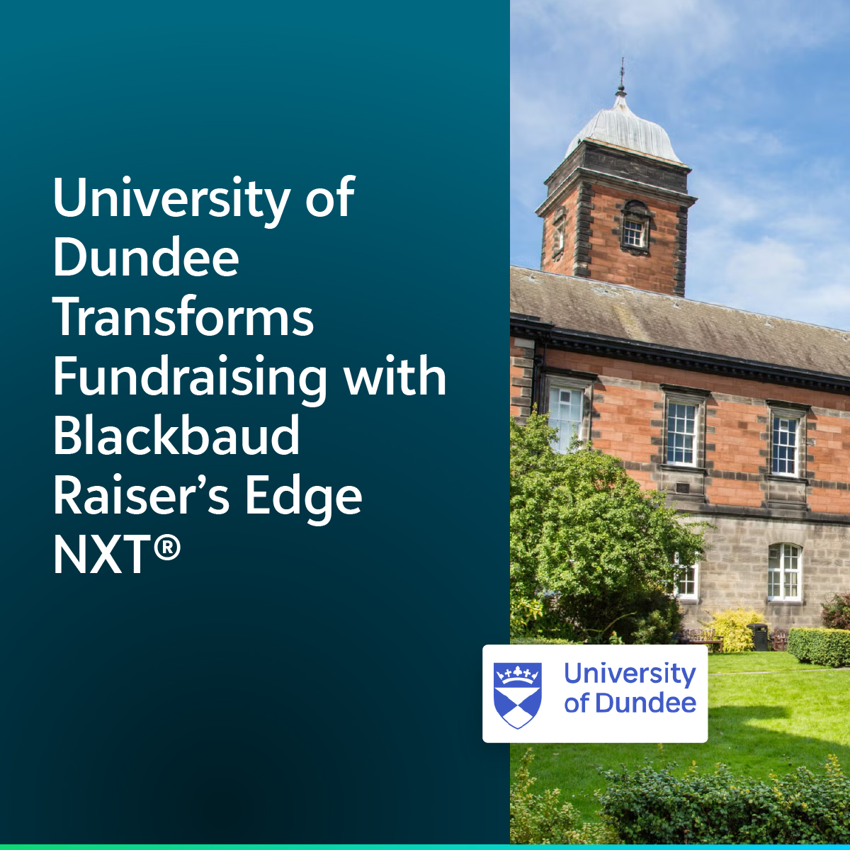 Celebrating customers' achievements and amazing outcomes is a highlight for me, &amp; University of Dundee has seen huge results using @Blackbaud Raiser's Edge NXT, streamlining data processes and enhancing reporting, with a 119% increase in fundraising income blkb.co/46hntp9
