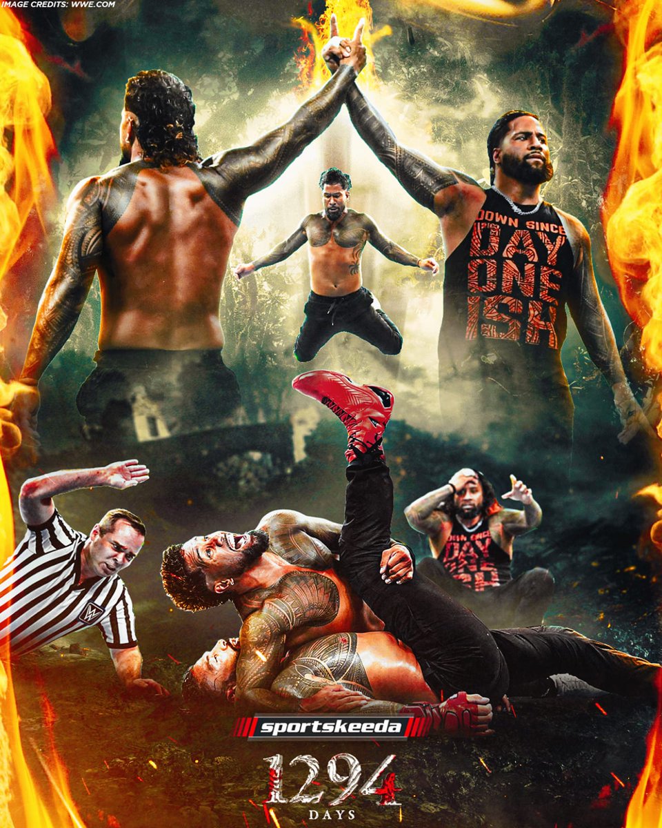 An unpinned streak of over 3 years and 6 months. 
Not Brock Lesnar. Not John Cena. Not Cody Rhodes. 
It was Jey Uso who pinned Roman Reigns in a tag team classic, thus ending OTC's historic 1294-day unpinned run at Money in The Bank 2023 on this day.

<a href="/WWEUsos/">The Usos</a>