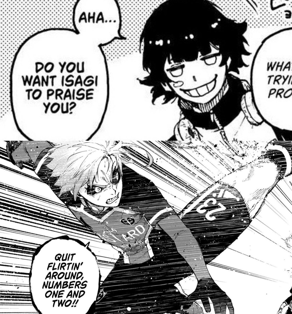 isagist's tweet photo. bachira and hiori being rinsagi truthers they know peak https://t.co/dqaiwiggSS