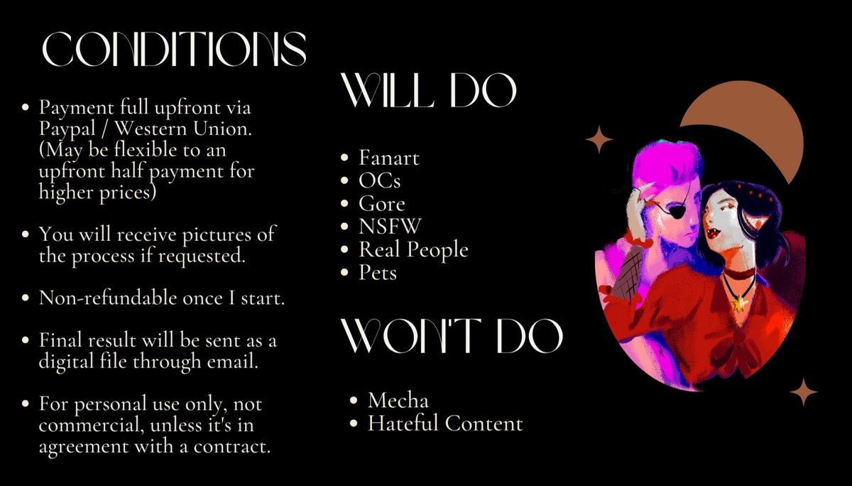 qiyanskisser's tweet photo. helloooo 👹 i'm reopening art c000ms again, they're readjusted for a higher quality of work. i'm opening at least 4 slots, let me know via comments or dm if you're interested or if you got any questions. and please help me share this around, it would be very helpful ! https://t.co/N66S7L4jyz