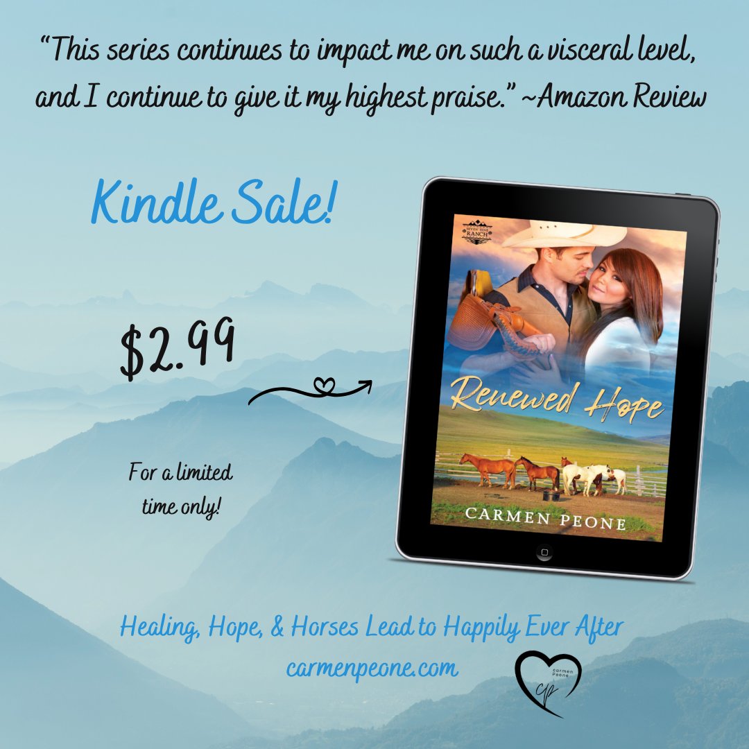 Kimberly Keagan (@kimberly_keagan) on Twitter photo Don't miss this #kindledeal!
RENEWED HOPE by Carmen Peone.
Can they find her son in time?
amazon.com/dp/B0BYK9VMRM
#romance #contemporarywestern #romanticsuspense #MMIP <a href="/carmenpeone/">Carmen Peone</a> Don't miss this #kindledeal!
RENEWED HOPE by Carmen Peone.
Can they find her son in time?
amazon.com/dp/B0BYK9VMRM
#romance #contemporarywestern #romanticsuspense #MMIP <a href="/carmenpeone/">Carmen Peone</a>