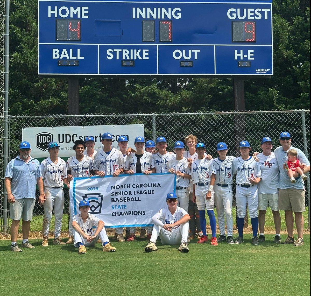 mplittleleague's tweet image. Our MP Seniors are STATE CHAMPS with a 9-4 win over Coul Oak! Next up, the Southeast Regional Tournament in Safety Harbor, FL, July 17-24. #GOMP!!!