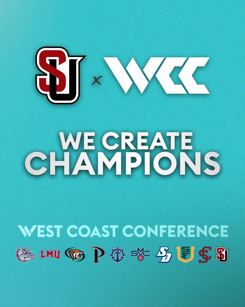 Santa Clara Broncos (@scubroncos) on Twitter photo Welcome to the West Coast Conference, <a href="/GoSeattleU/">Seattle U Athletics</a>
Together, We Create Champions
#WCCSports Welcome to the West Coast Conference, <a href="/GoSeattleU/">Seattle U Athletics</a>
Together, We Create Champions
#WCCSports