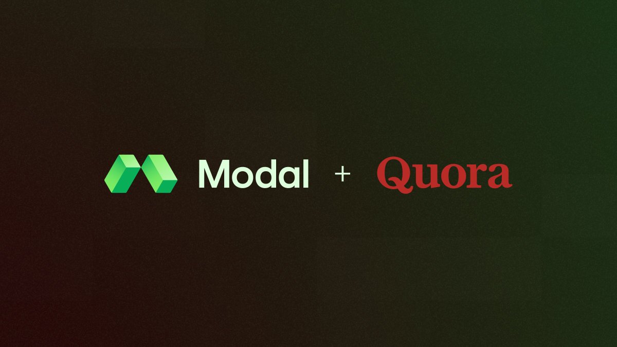 Incredible to see <a href="/Quora/">Quora</a> scale adoption for a product we GA’d just earlier this year.

Modal Sandboxes power all LLM-generated code execution for Quora’s chatbot platform, Poe, which has millions of MAU. 🚀