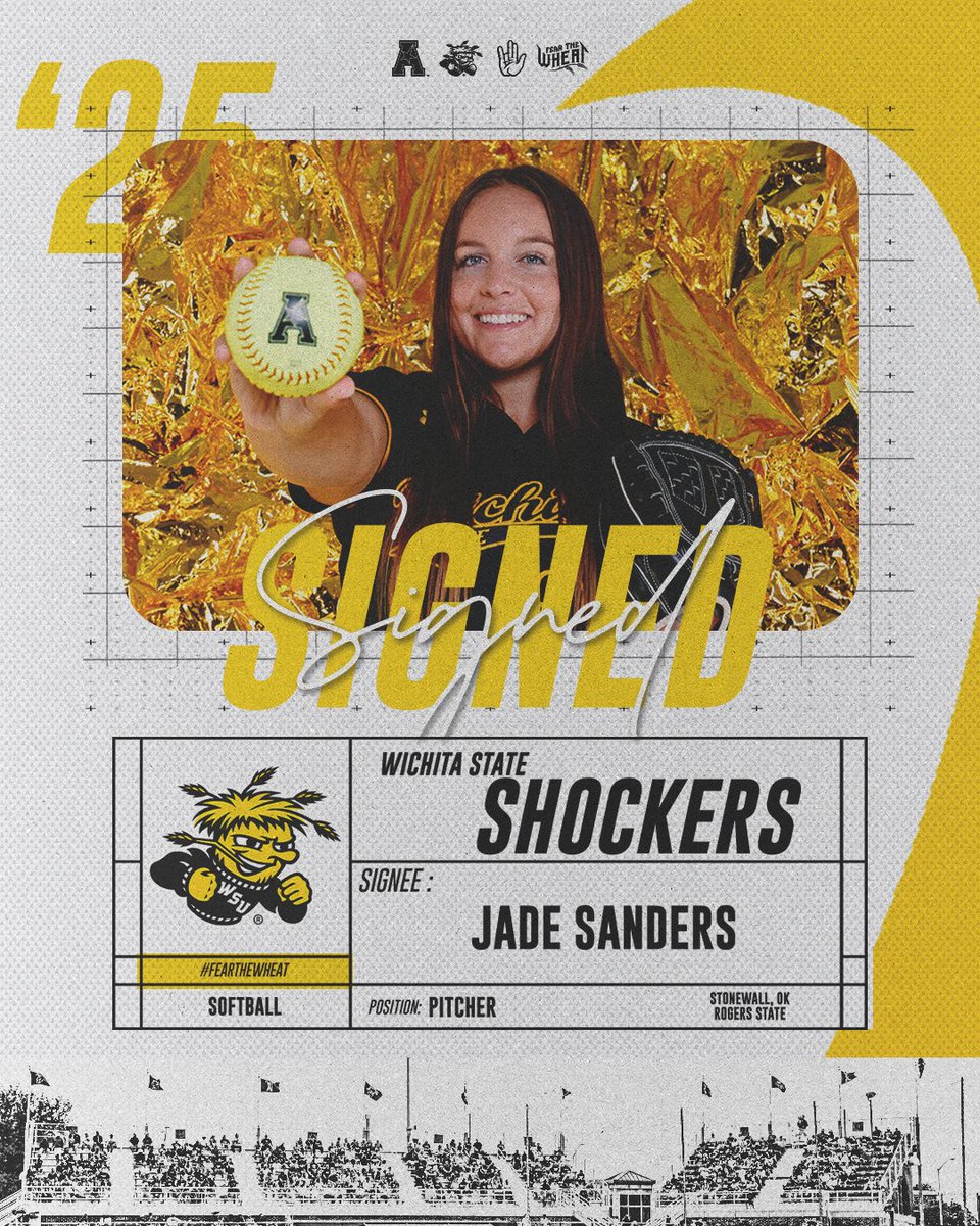 Wichita State Softball (@goshockerssb) on Twitter photo Adding another arm to the mix ๐ช
Welcome to the family, Jade ๐พโ๏ธ Adding another arm to the mix ๐ช
Welcome to the family, Jade ๐พโ๏ธ
