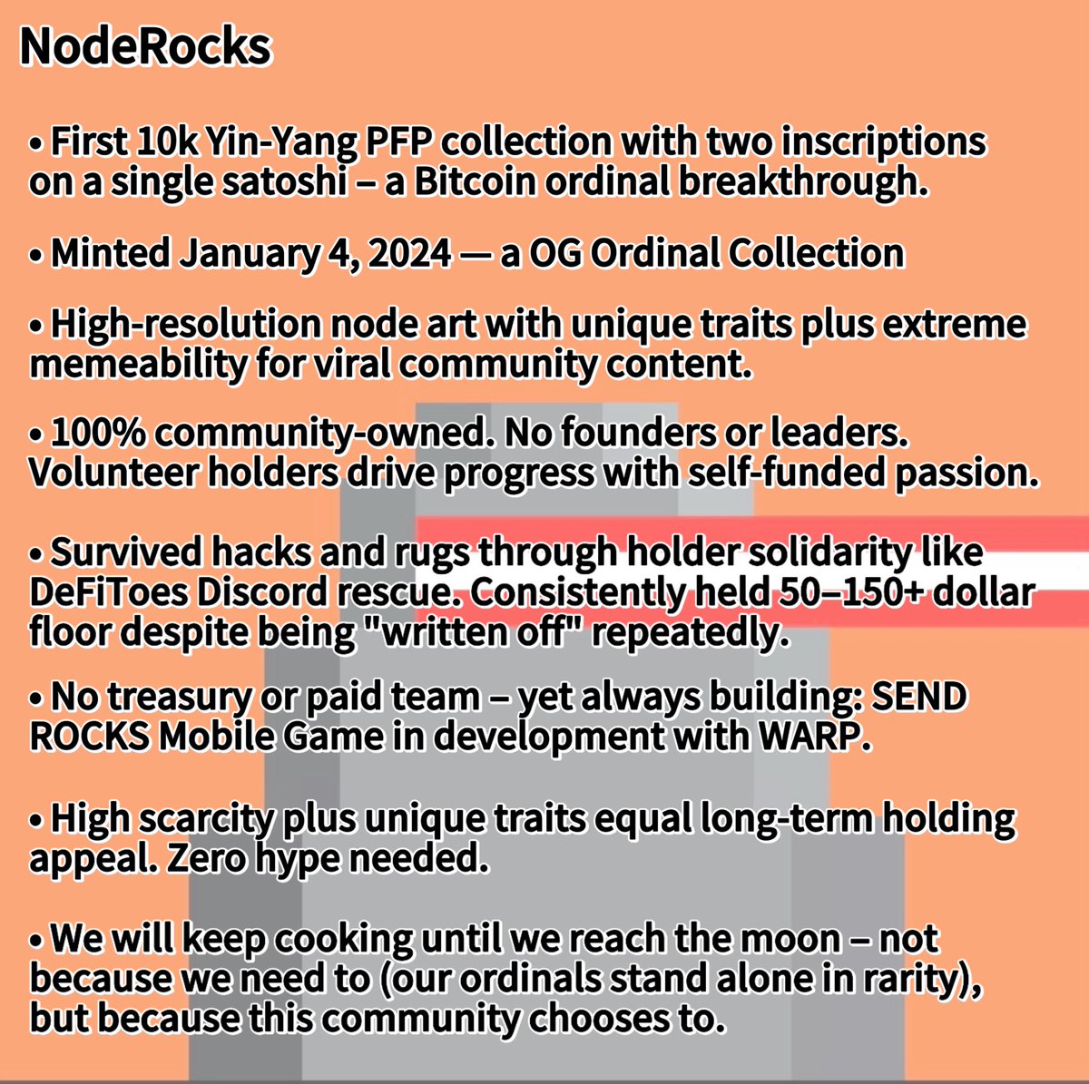 NodeRocks_BTC's tweet photo. Rocks are solid — MrPinkToshi 

Rocks are history — @Biobauer24 

Rocks are forever !!! — @Prophet87_eth