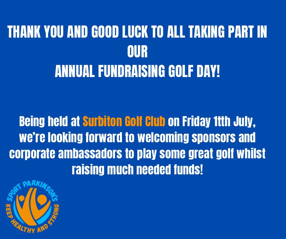 Sport Parkinson's (@sportparkinsons) on Twitter photo Fundraisers such as this at <a href="/SurbitonGolf/">Surbiton Golf Club</a> are vital to our work. They make it possible for us to host key events such as our Try-Athlon, Walking Football Tournament, Golf Academies, and the Four Nations Golf Tournament
If you’d like to support us by fundraising contact us! Fundraisers such as this at <a href="/SurbitonGolf/">Surbiton Golf Club</a> are vital to our work. They make it possible for us to host key events such as our Try-Athlon, Walking Football Tournament, Golf Academies, and the Four Nations Golf Tournament
If you’d like to support us by fundraising contact us!