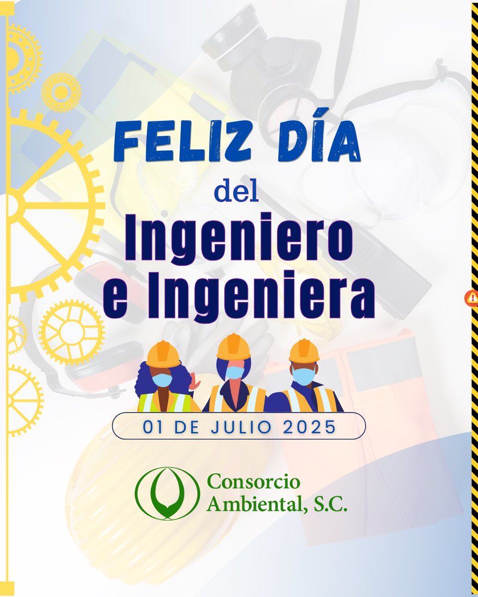 Felicitamos a todos los Ingenieros e Ingenieras en su día 👷🏻‍♀️👷🏽‍♂️ 
Gracias por su entrega ejerciendo su profesión ⚙️♻️🧰
