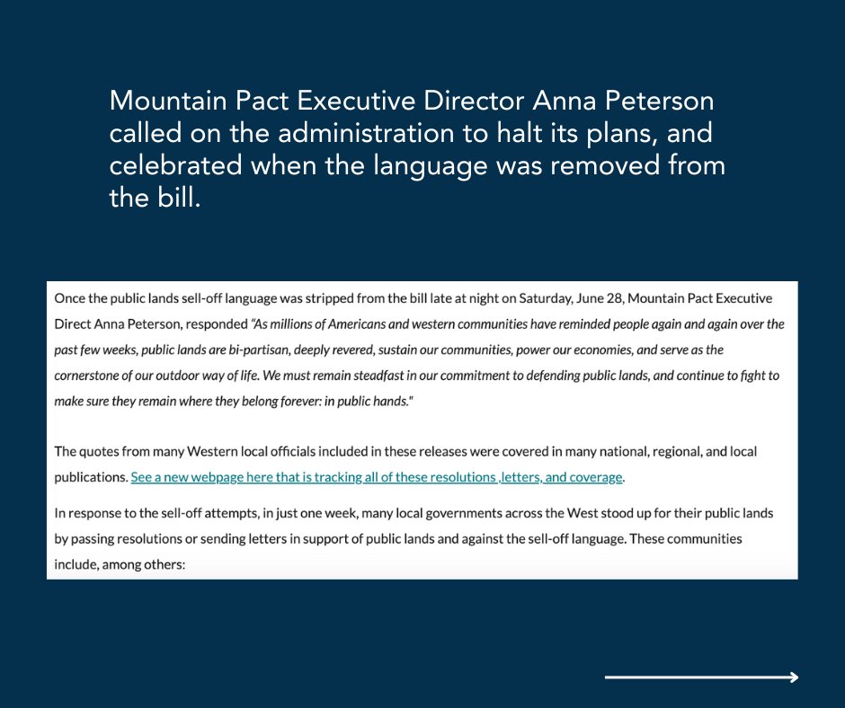 themountainpact's tweet image. The June Conservation Update is out! This month's edition features coverage of the amazing work Western leaders and communities did to remove the public lands sell-off provision from the budget reconciliation bill.
mailchi.mp/themountainpac…
