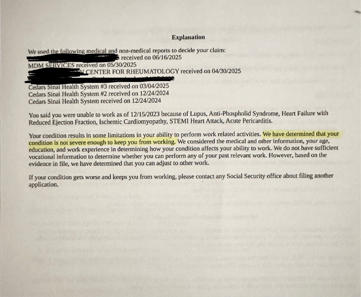 Is there anyone who thinks is a fair social security decision. Note this is a 27 year old.  Denied