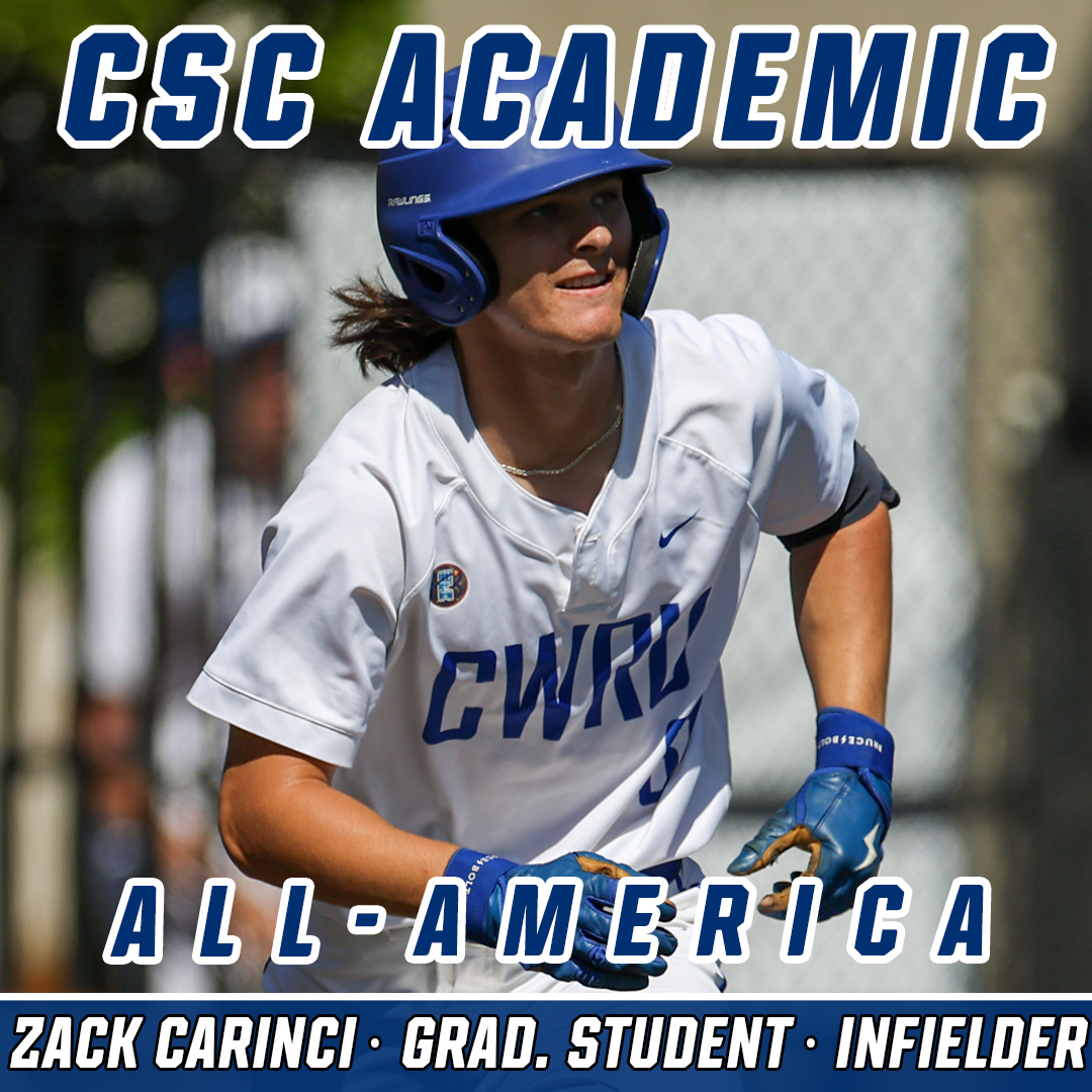 Congratulations to the three Spartans named to the CSC Academic All-America Team!

⚾️Nick Harms, Senior OF, First Team
⚾️Tyler Stillson, Sophomore DH, Second Team
⚾️Zack Carinci, Grad. Student 3B, Second Team 

#CWRU #BlueCWRU #d3baseball