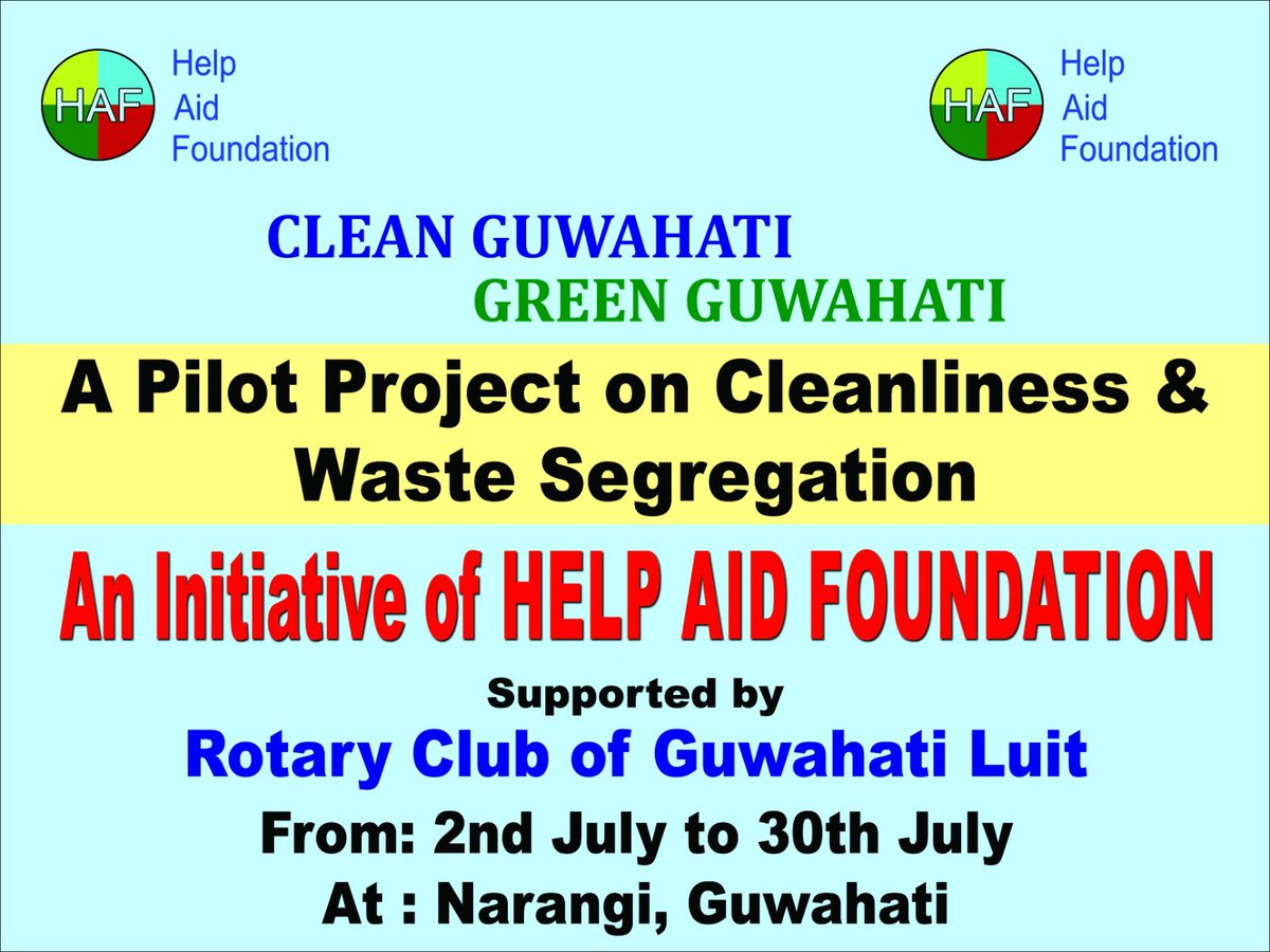 AnjulinaCh47018's tweet photo. Help Aid Foundation in association with the interns of Narengi Anchalik College is going to start a  research and awareness based pilot project on waste at Narengi to Birkuchi area .Your presence will highly appreciate us
@himantabiswa 
@gmc_guwahati
@DCKamrupMetro
@assampolice https://t.co/sUM8xnik4t
