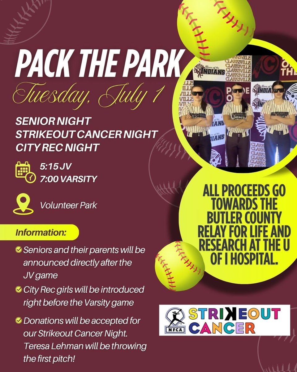 Clarksville Indian Softball tweet media