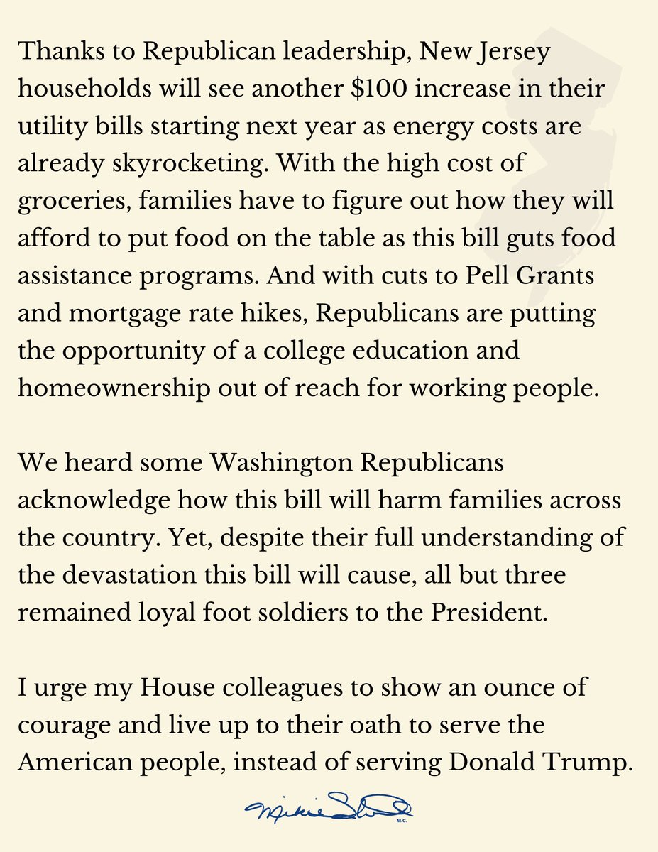 Today, Senate Republicans passed the largest attack on working people our country has ever seen. My full statement.