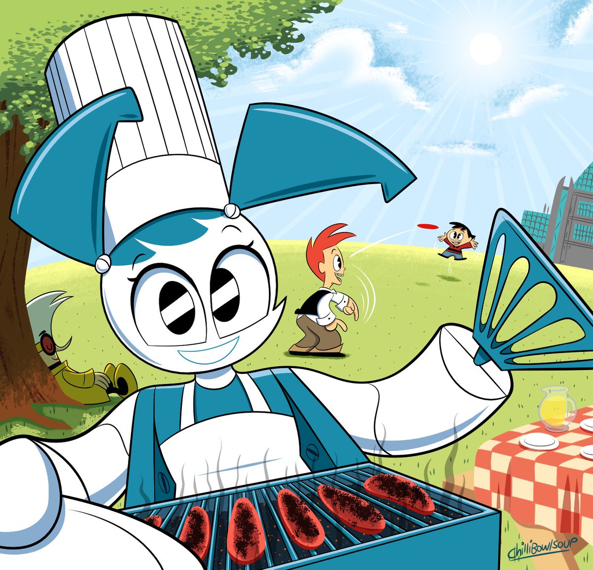 ChilliBowlSoup (@chillibowlsoup) on Twitter photo Here is my artwork for the month of july. Jenny is grilling brats on a bright and sunny day in the backyard with friends and family! Calendar art for <a href="/MLaaTRFanbase/">MLaaTR Fanbase</a>
#mlaatr #jennywakeman Here is my artwork for the month of july. Jenny is grilling brats on a bright and sunny day in the backyard with friends and family! Calendar art for <a href="/MLaaTRFanbase/">MLaaTR Fanbase</a>
#mlaatr #jennywakeman