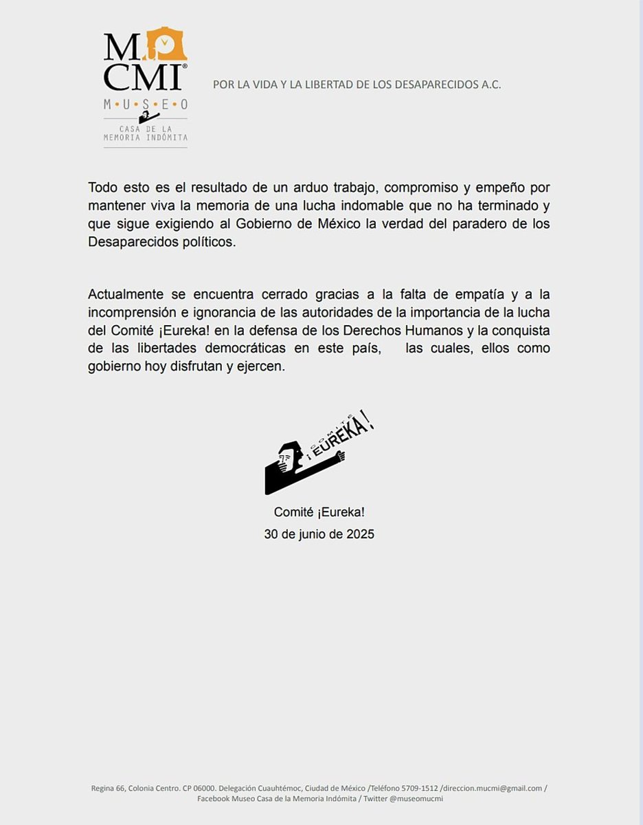 Museo Casa de la Memoria Indómita tweet media