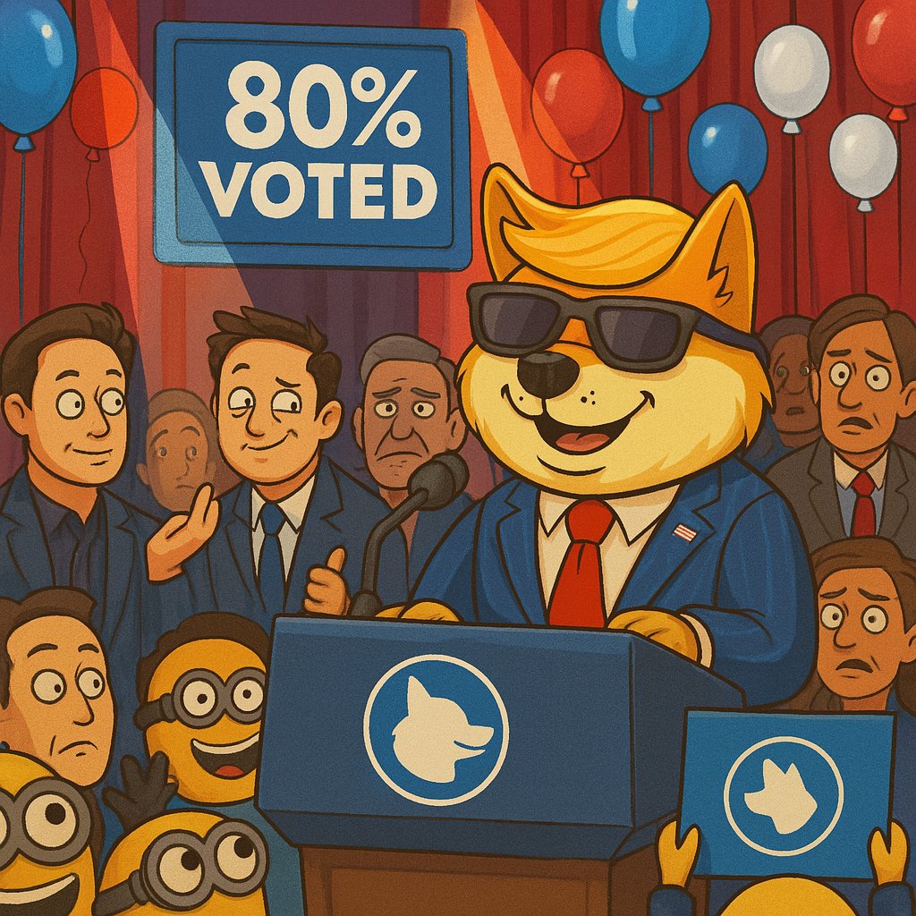 DTI_ETH's tweet photo. Elon asked. The people answered. Trump was reinstated.
Now he asks again – for a new party.
And let’s be real:
There’s only one with the ears, nose and suit for the job.
$DTI https://t.co/9AiNfSnWLD