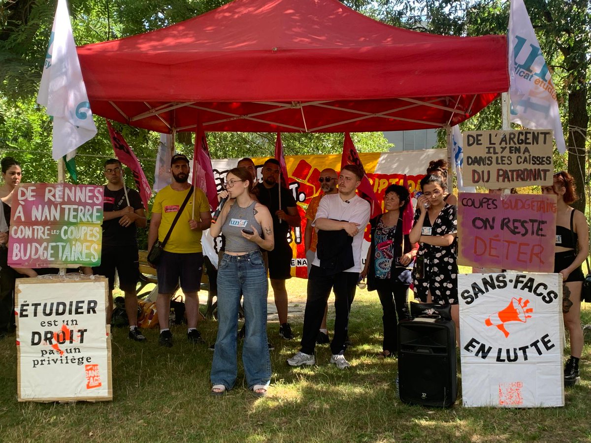 streetpress's tweet photo. 🗣️ « C’est extrêmement grave, il y a une véritable culture de l’impunité. »

Après notre enquête, l’UNEF annonce porter plainte contre la fac de Nanterre pour ses pratiques d’espionnage et de harcèlement ⬇️
https://t.co/GDUZqVsx6z https://t.co/jQoI9yRJw1