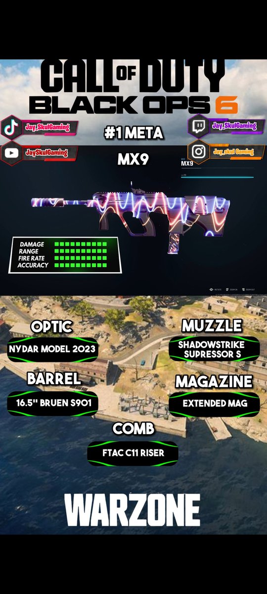 jayskul999's tweet photo. Best Smg Nobody Talks About 🔥🔥
#warzone #gaming #cod #callofduty #yt #twitch #mx9 #loadout #bo6 #blackops6 #rebirthisland https://t.co/4ZqewfKC7K