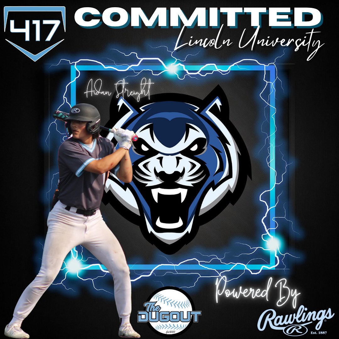 417 Baseball “Powered by Rawlings” (@417bsbl) on Twitter photo Congratulations to 417 Baseball 2025 Grad <a href="/AidanStr8/">Aidan Streight</a> on committing to play at Lincoln University next year!! #Family Congratulations to 417 Baseball 2025 Grad <a href="/AidanStr8/">Aidan Streight</a> on committing to play at Lincoln University next year!! #Family