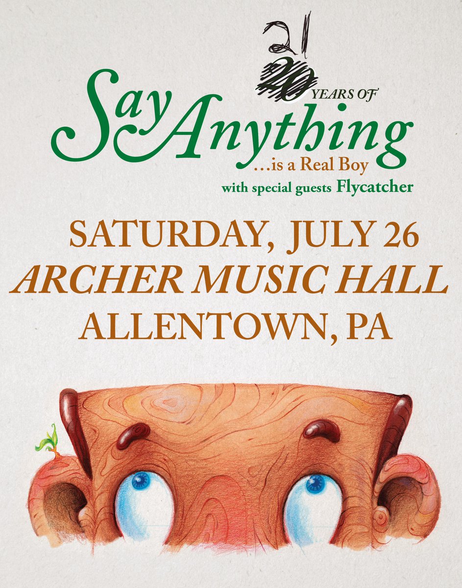Support Update! Flycatcher will be joining Say Anything on July 26th!