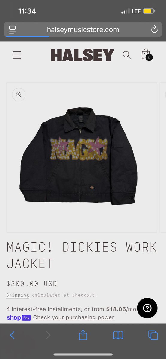 lippylesly's tweet photo. HALSEY FANS HELP! 
I got the Dickes jacket in a medium but it's kinda big on me. Would anyone be willing trade a small for a medium? I only wore it to try it on. 
Please let me know! Thanks! 🩷 https://t.co/AvH9xd7ckR
