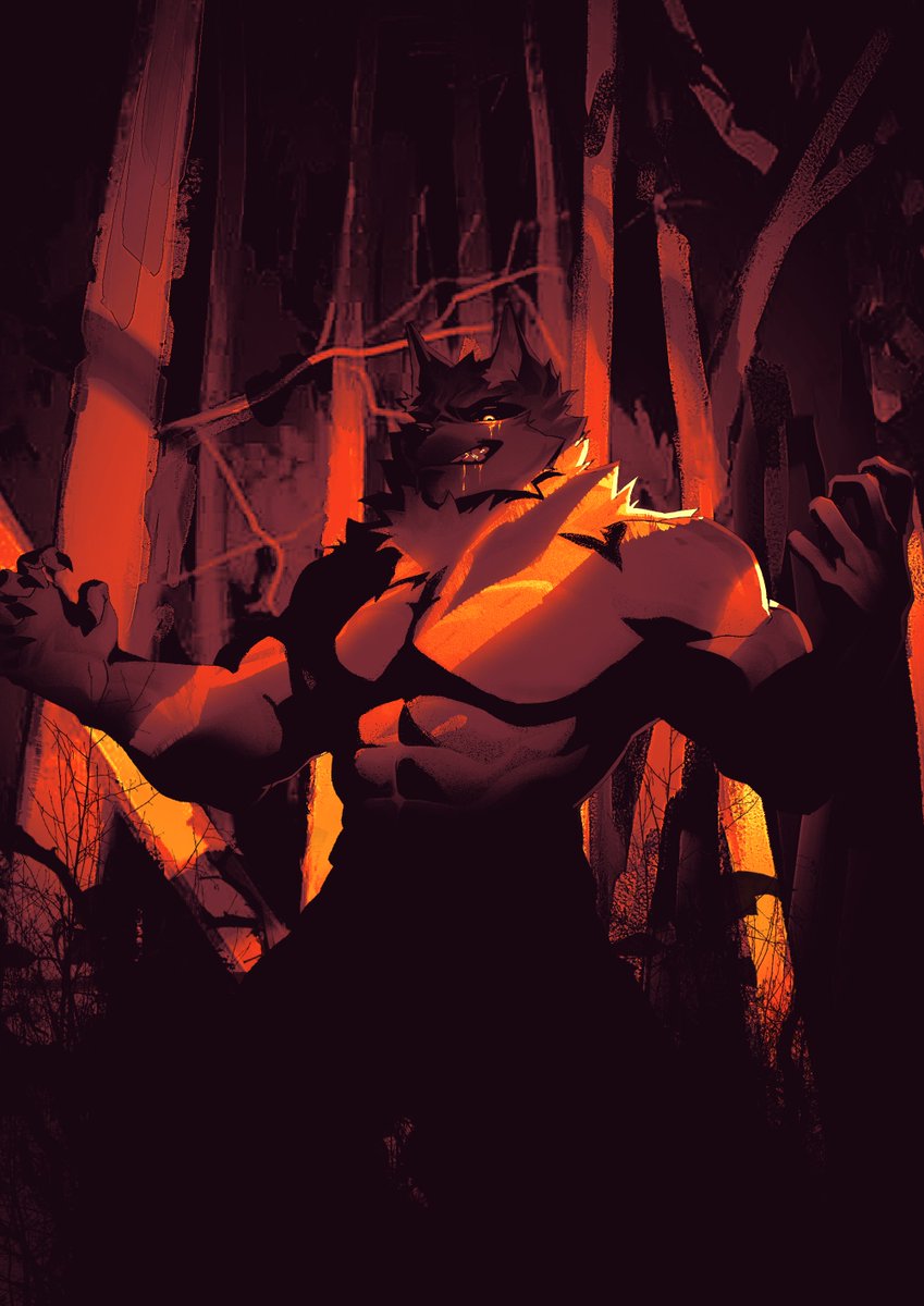 w_h_aevr's tweet image. Lurking in the dark
.
#furry #furryarts #furryartwork #art