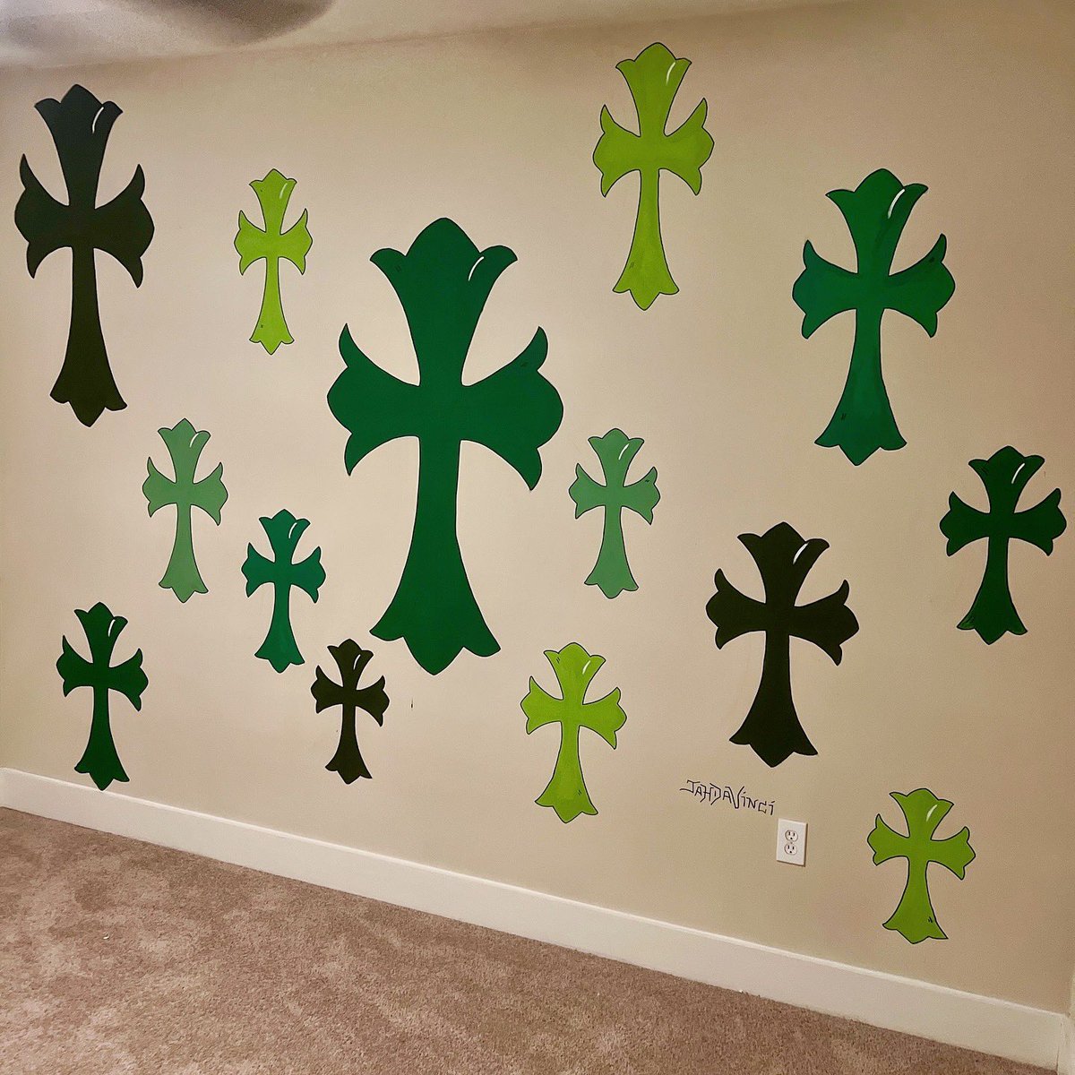 _TrippyHippy__'s tweet photo. Chrome Wall 🎨‼️ https://t.co/xCuVcEw7mV