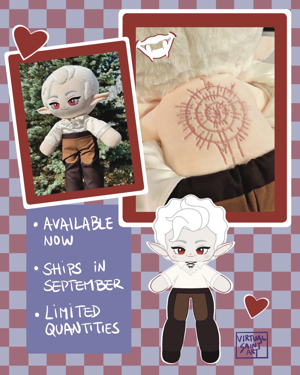 virtualsaintart's tweet image. Jumbo Astarion plush is now available on my Etsy shop (virtualsaint.etsy.com). This Baldur's Gate 3 fan-made plush was crafted using high-quality soft fabric and features detailed embroidery #astarion #astarionplush #jumboastarion #bg3 #bg3plush #BaldursGate3