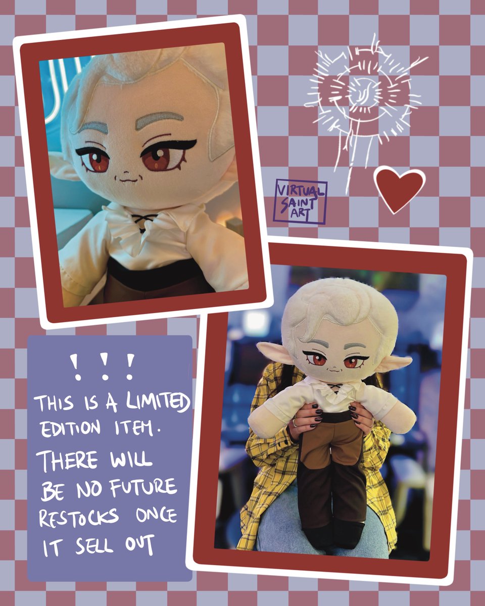 virtualsaintart's tweet image. Jumbo Astarion plush is now available on my Etsy shop (virtualsaint.etsy.com). This Baldur's Gate 3 fan-made plush was crafted using high-quality soft fabric and features detailed embroidery #astarion #astarionplush #jumboastarion #bg3 #bg3plush #BaldursGate3