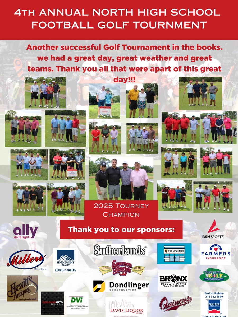 FootballWNHS's tweet image. Had a great time yesterday at our annual golf tournament!!! #HammerOn