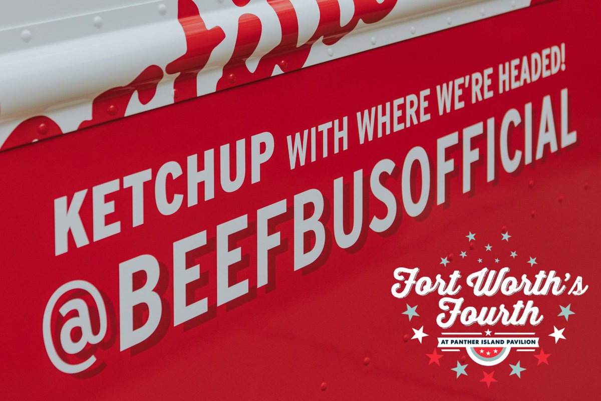 BeefBusOfficial's tweet image. Land of the free, home of the beef! 
Visit the Beef Bus at Fort Worth’s Fourth!

🇺🇸 July 4th – Fort Worth’s Fourth
📍 395 Purcey Street, Fort Worth, TX 76102
⏰ 5:00–10:00pm