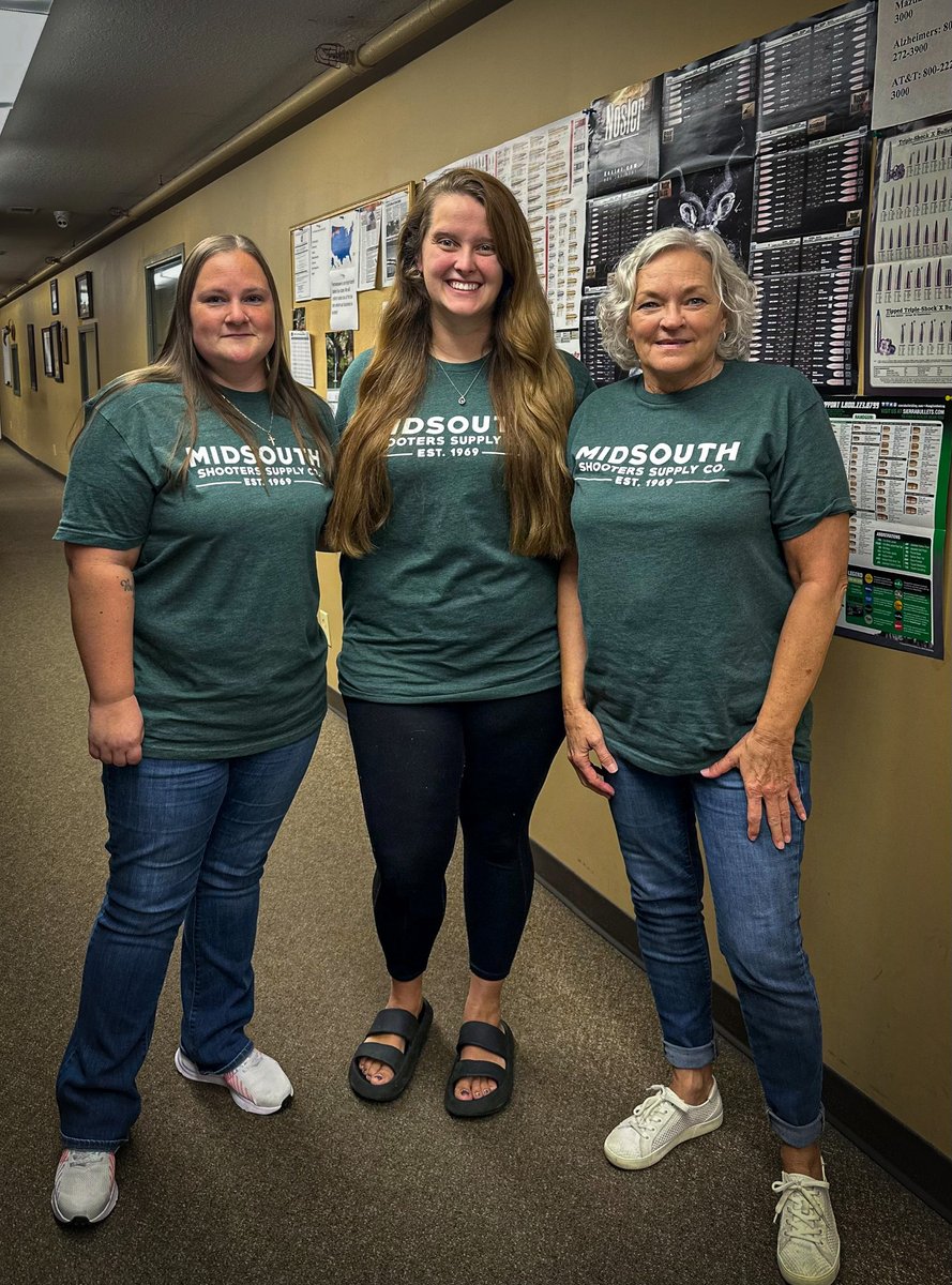 Did you know that we got a new shirt color? 

Today by accident our customer service decided to match! Get yours today at midsouthshooterssupply.com !