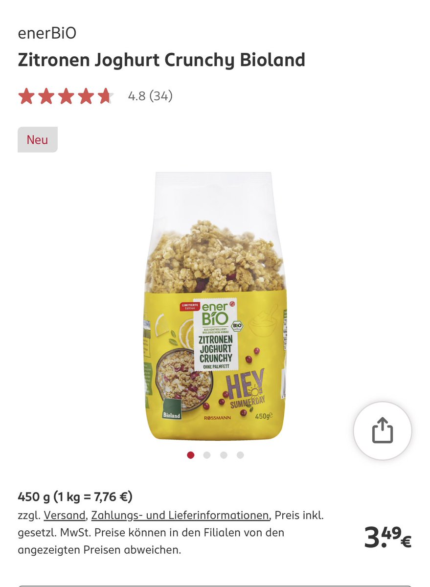 das hier schmeckt so geil aber jedesmal wenn ich es kaufe wird es ein großer Granola b/p 🥲🥲