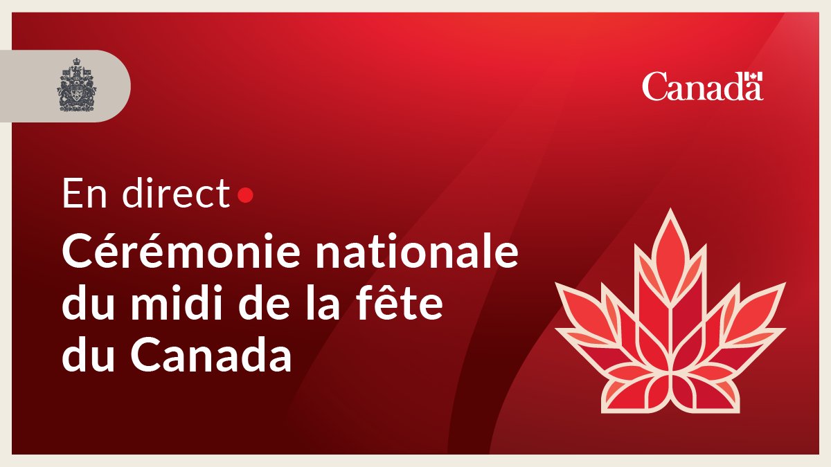 En direct de la région de la capitale nationale : le premier ministre Mark Carney prononce une allocution à l’occasion de la #FêteDuCanada pour célébrer les valeurs qui font la force de notre pays. Soyez à l’écoute : ow.ly/mAqj50Wj8K3