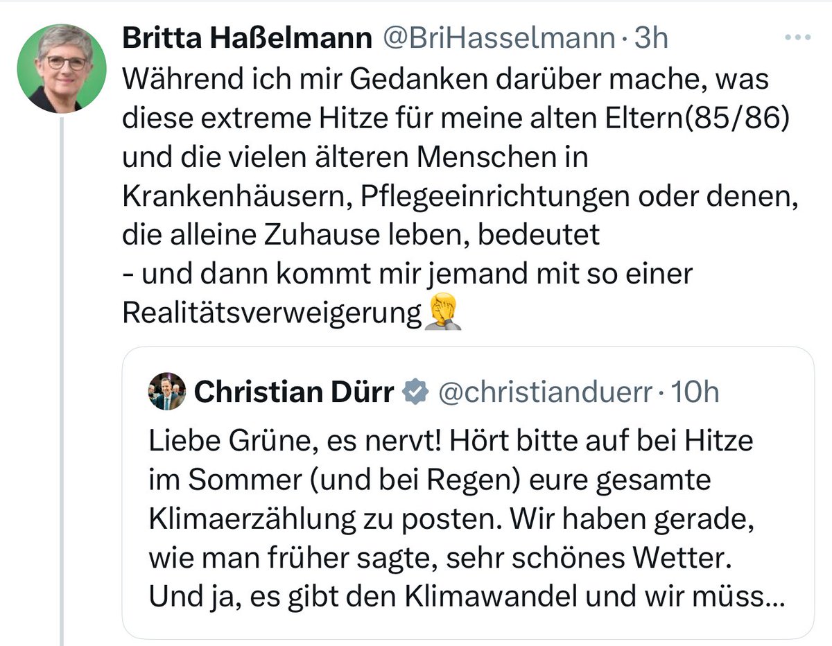 Die Grünen sind einfach eine unerschöpfliche Quelle für Beispiele des Moralisierens wichtiger Sachthemen.