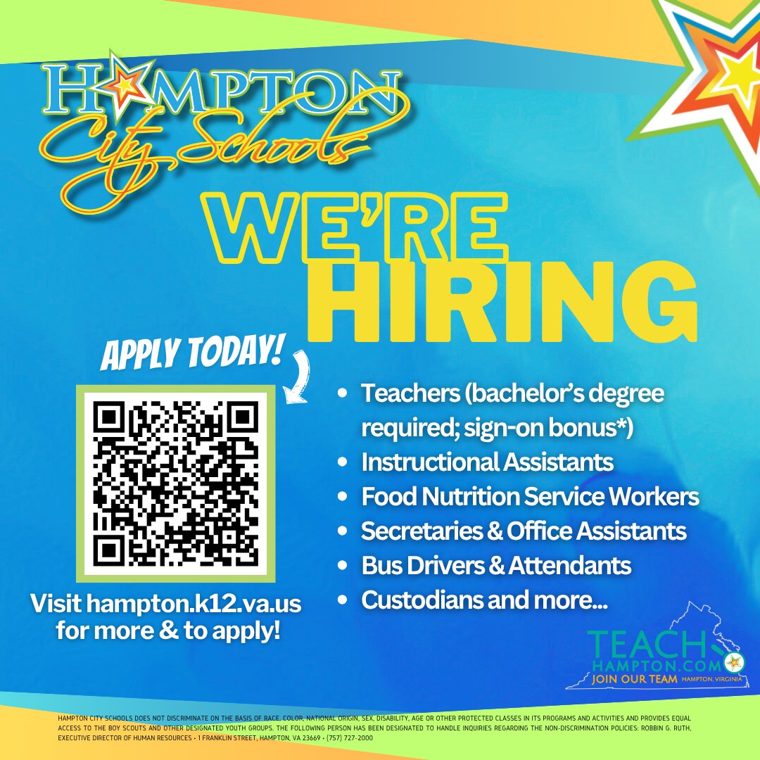 Hampton City Schools (@hamptoncschools) on Twitter photo 