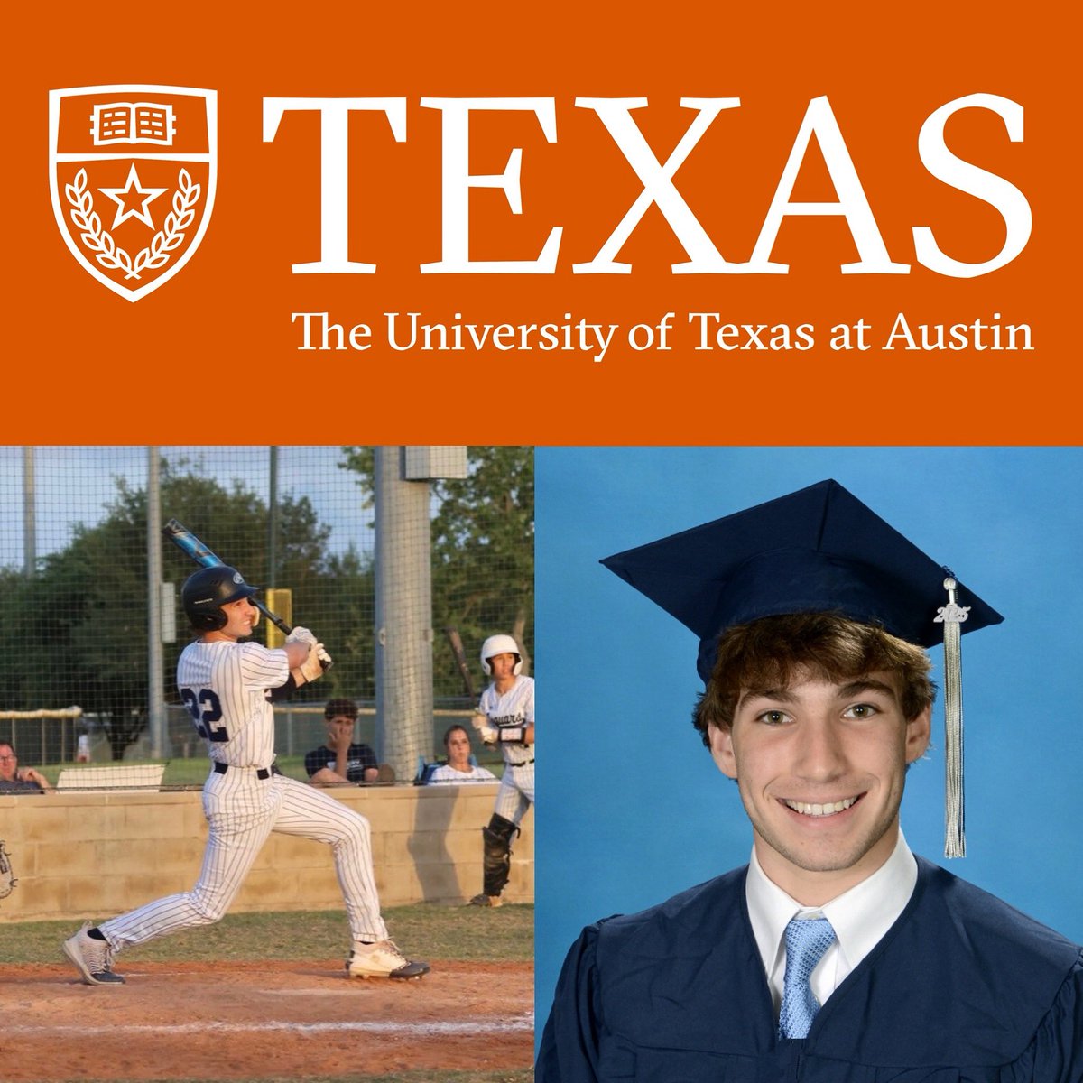 EmeryBaseball's tweet image. SENIOR SPOTLIGHT: Dawson Tiras

Dawson will be attending the University of Texas at Austin, where he plans to major in Special Education at the College of Education and minor in Business.