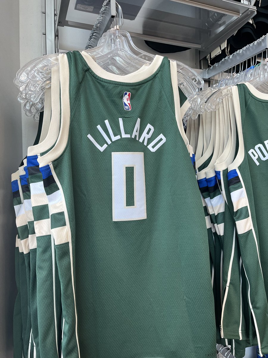 For those wondering, Dame merch still for sale in the Bucks Pro Shop, not on discount