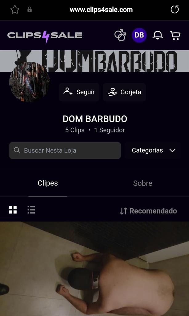 Agora tenho mais uma plataforma no ar: clips4sale.com/pt/studio/3881…