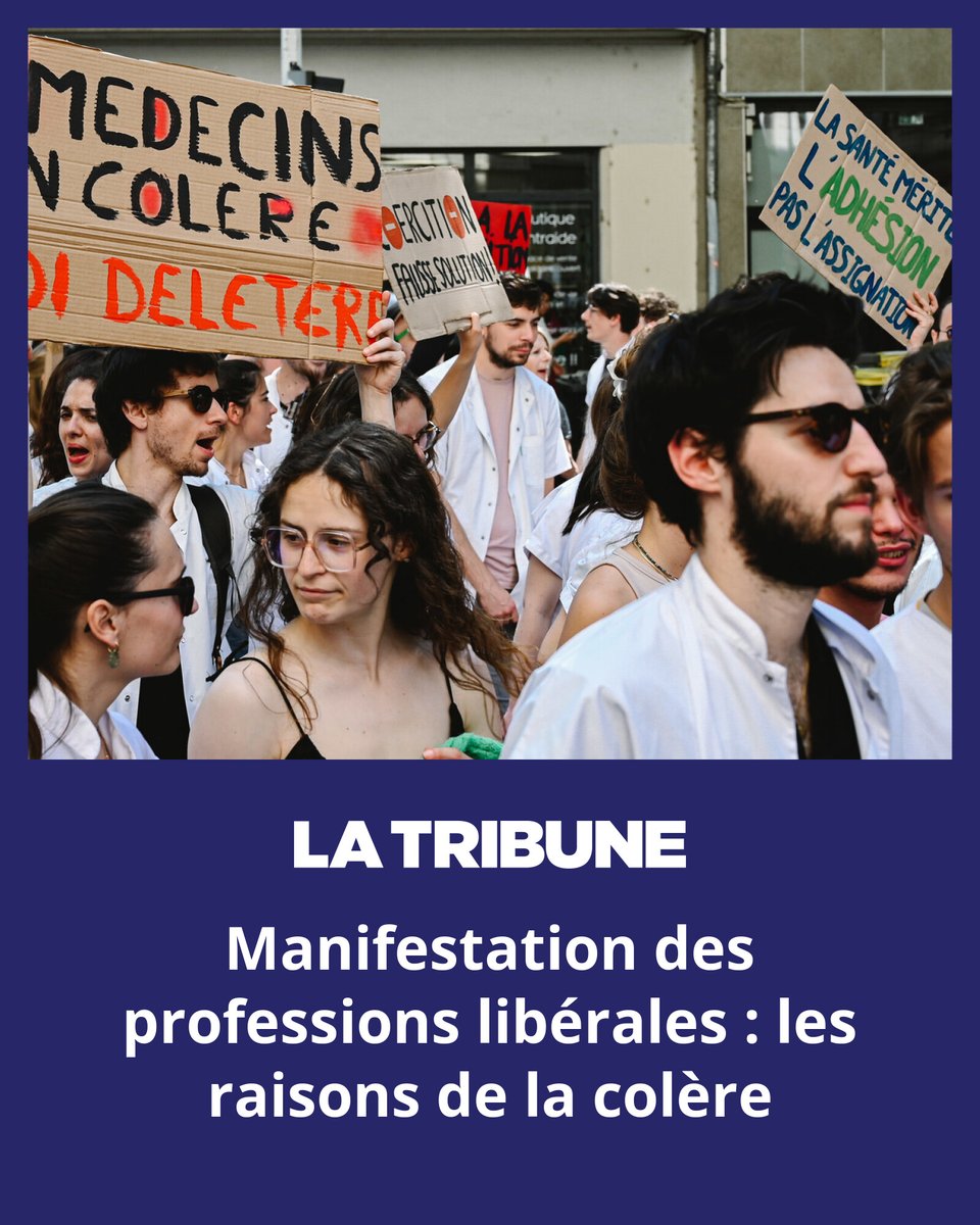 👩‍⚕️ 👨‍⚕️ Un collectif de professionnels de santé libéraux a manifesté ce mardi à Paris. Kinés, médecins, dentistes ou encore sages-femmes ont protesté contre plusieurs mesures d’économies prises par le gouvernement.

✍️ Par <a href="/AgathePerrier/">Agathe Perrier</a>

➡️ À lire ici : l.latribune.fr/yEN